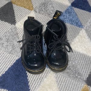 Dr. Martens Black Patent Leather Boots